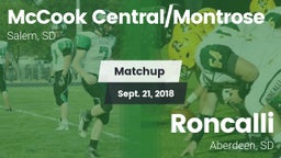 Matchup: McCook Central/Montr vs. Roncalli  2018