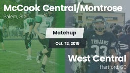 Matchup: McCook Central/Montr vs. West Central  2018