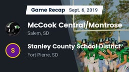 Recap: McCook Central/Montrose  vs. Stanley County School District 2019