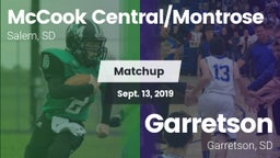 Matchup: McCook Central/Montr vs. Garretson  2019