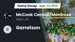Recap: McCook Central/Montrose  vs. Garretson 2019