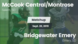 Matchup: McCook Central/Montr vs. Bridgewater Emery 2019