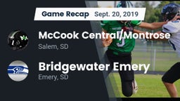 Recap: McCook Central/Montrose  vs. Bridgewater Emery 2019