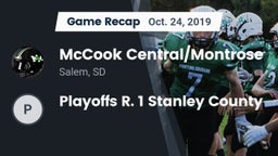 Recap: McCook Central/Montrose  vs. Playoffs R. 1 Stanley County 2019