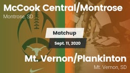 Matchup: McCook Central/Montr vs. Mt. Vernon/Plankinton  2020