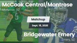 Matchup: McCook Central/Montr vs. Bridgewater Emery 2020