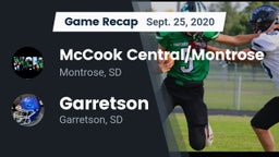 Recap: McCook Central/Montrose  vs. Garretson  2020