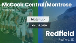Matchup: McCook Central/Montr vs. Redfield  2020