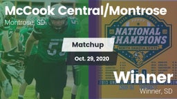 Matchup: McCook Central/Montr vs. Winner  2020