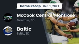 Recap: McCook Central/Montrose  vs. Baltic  2021