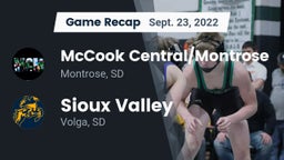 Recap: McCook Central/Montrose  vs. Sioux Valley  2022
