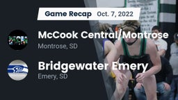 Recap: McCook Central/Montrose  vs. Bridgewater Emery 2022