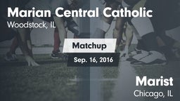 Matchup: Marian Central Catho vs. Marist  2016