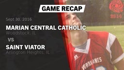 Recap: Marian Central Catholic  vs. Saint Viator  2016