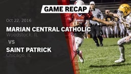 Recap: Marian Central Catholic  vs. Saint Patrick  2016