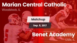 Matchup: Marian Central Catho vs. Benet Academy  2017