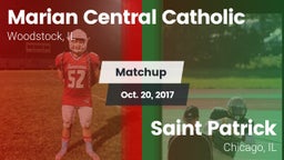 Matchup: Marian Central Catho vs. Saint Patrick  2017