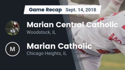 Recap: Marian Central Catholic  vs. Marian Catholic  2018