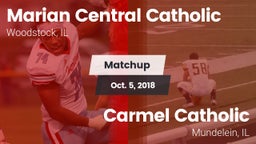 Matchup: Marian Central Catho vs. Carmel Catholic  2018