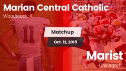Matchup: Marian Central Catho vs. Marist  2018
