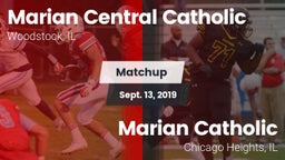 Matchup: Marian Central Catho vs. Marian Catholic  2019