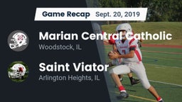 Recap: Marian Central Catholic  vs. Saint Viator  2019