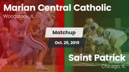 Matchup: Marian Central Catho vs. Saint Patrick  2019