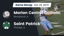 Recap: Marian Central Catholic  vs. Saint Patrick  2019