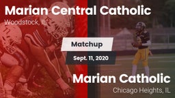 Matchup: Marian Central Catho vs. Marian Catholic  2020