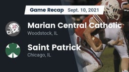 Recap: Marian Central Catholic  vs. Saint Patrick  2021