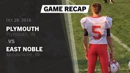 Recap: Plymouth  vs. East Noble  2016