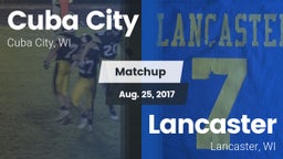 Matchup: Cuba City vs. Lancaster  2017