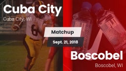 Matchup: Cuba City vs. Boscobel  2018