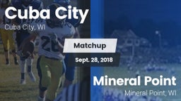 Matchup: Cuba City vs. Mineral Point  2018