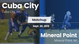 Matchup: Cuba City vs. Mineral Point  2019