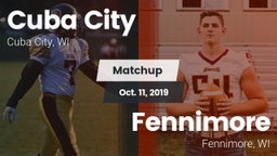Matchup: Cuba City vs. Fennimore  2019