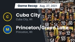 Recap: Cuba City  vs. Princeton/Green Lake  2021