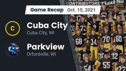 Recap: Cuba City  vs. Parkview  2021