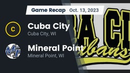 Recap: Cuba City  vs. Mineral Point  2023