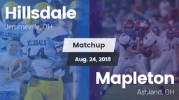 Matchup: Hillsdale vs. Mapleton  2018