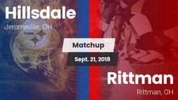 Matchup: Hillsdale vs. Rittman  2018