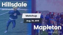 Matchup: Hillsdale vs. Mapleton  2019