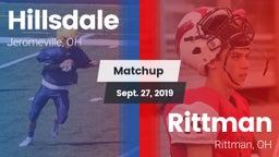 Matchup: Hillsdale vs. Rittman  2019