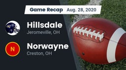 Recap: Hillsdale  vs. Norwayne  2020