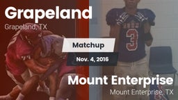 Matchup: Grapeland vs. Mount Enterprise 2016