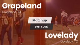 Matchup: Grapeland vs. Lovelady  2017