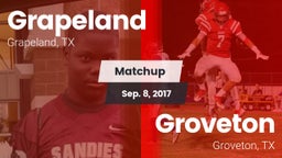 Matchup: Grapeland vs. Groveton  2017