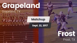 Matchup: Grapeland vs. Frost  2017