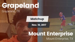 Matchup: Grapeland vs. Mount Enterprise 2017