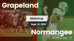 Matchup: Grapeland vs. Normangee  2018